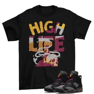 Bordeaux High Life Shirt Black To Match Air Jordan 6 Retro Bordeaux C